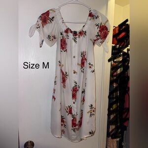 Floral Off-Shoulder Dress